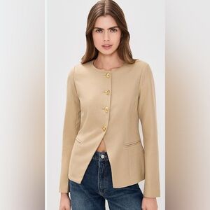 4th & Reckless Elegant Tan Women's Blazer